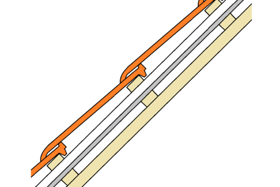Warm dakconstructie met isolatiefolie