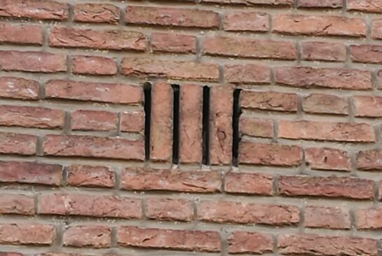 gemetselde ventilatiesparing