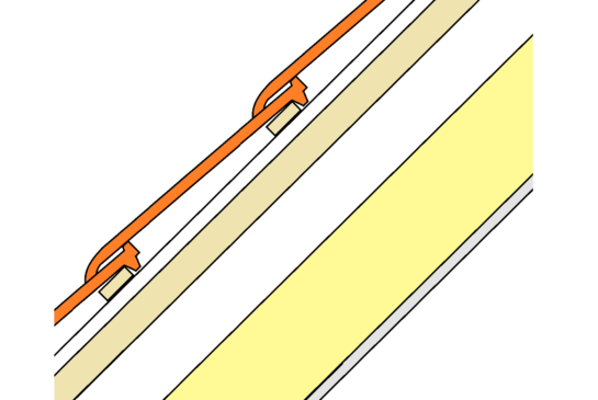 Pannendak met koud dakconstructie: